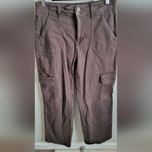 Relaxed Brown Cargo Pants Size 13/31